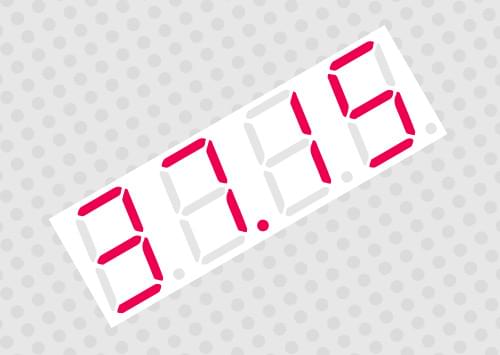 GPIO: Displaying currency exchange rate on 7-segment indicators