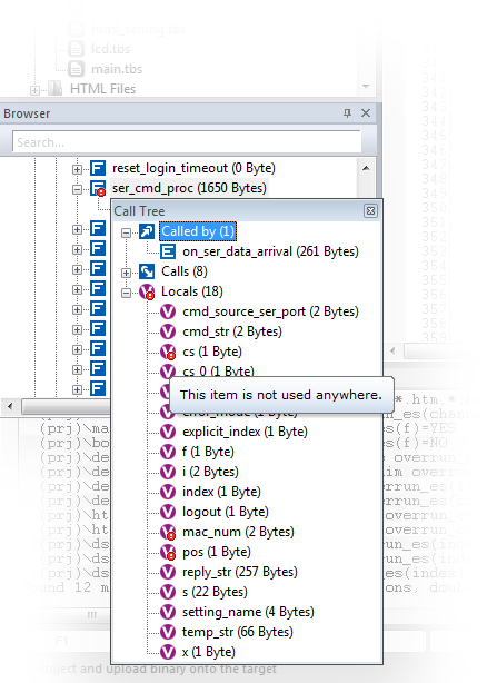 Project Browser