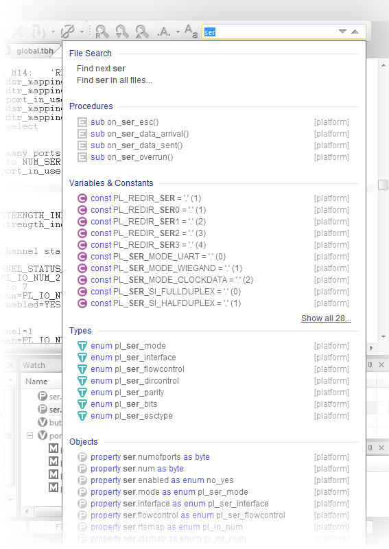 Universal Search Toolbar